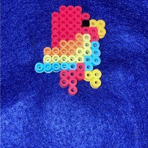 Colorful Bead Bird kandi charm